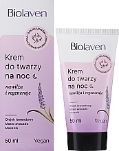 Feuchtigkeitsspendende und regenerierende Nachtcreme mit Traubenkern- und Lavendelöl - Biolaven Night Face Cream — Bild N2