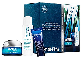 Düfte, Parfümerie und Kosmetik Augenpflegeset (Augencreme 15ml + Mizellenwasser 30ml + Serum 15ml) - Blue Therapy Eye Cream Biotherm