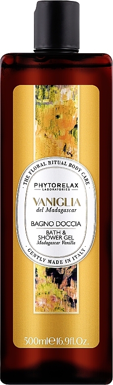 Dusch- und Badegel Madagascar Vanilla - Phytorelax Laboratories Floral Ritual Bath & Shower Gel — Bild N1