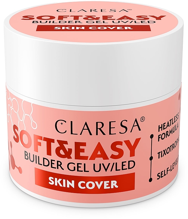 Nagelmodellage-Gel  - Claresa Soft & Easy Builder Gel UV/LED Skin Cover  — Bild N1