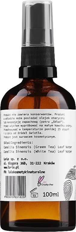 Hydrolat aus grünem und weißem Tee - La-Le Hydrolate — Bild N2