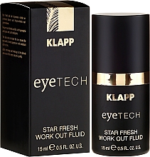 Straffendes Fluid für den Augenbereich gegen dunkle Schatten und Schwellungen - Klapp Eyetech Star Fresh Work Out Fluid — Bild N1