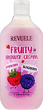 Beruhigende Duschcreme mit Himbeer- und Brombeerextrakt - Revuele Fruity Shower Cream Raspberry and Blackberry — Bild N1