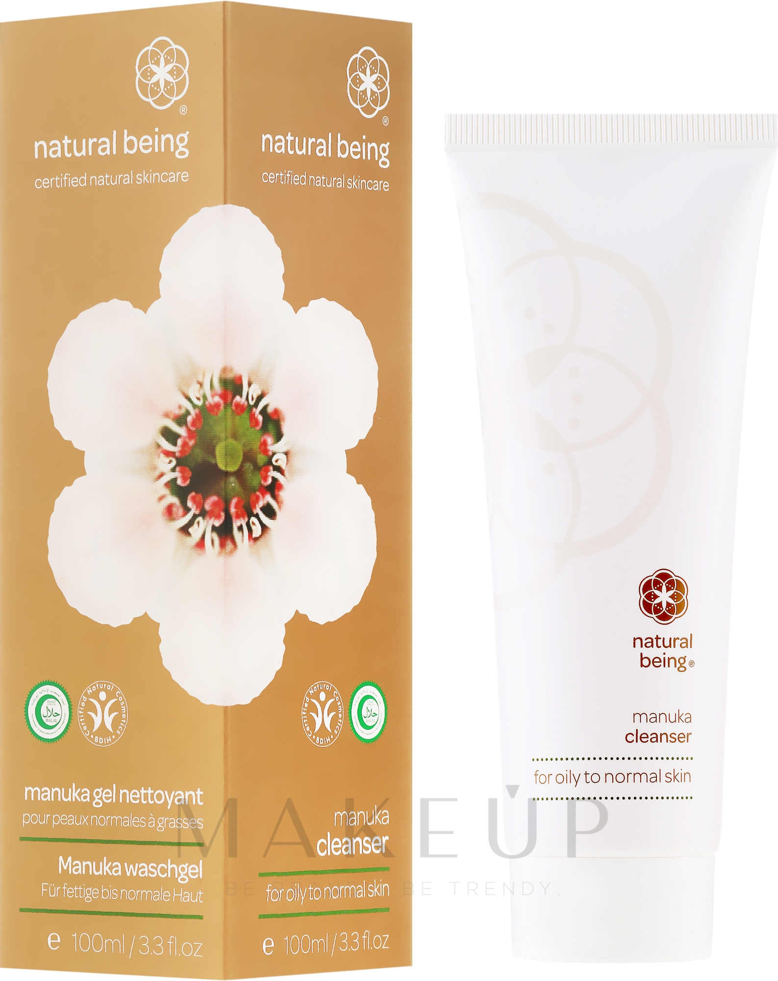 Gesichtsreinigungsgel für normale und fettige Haut - Natural Being Manuka Cleanser — Bild 100 ml