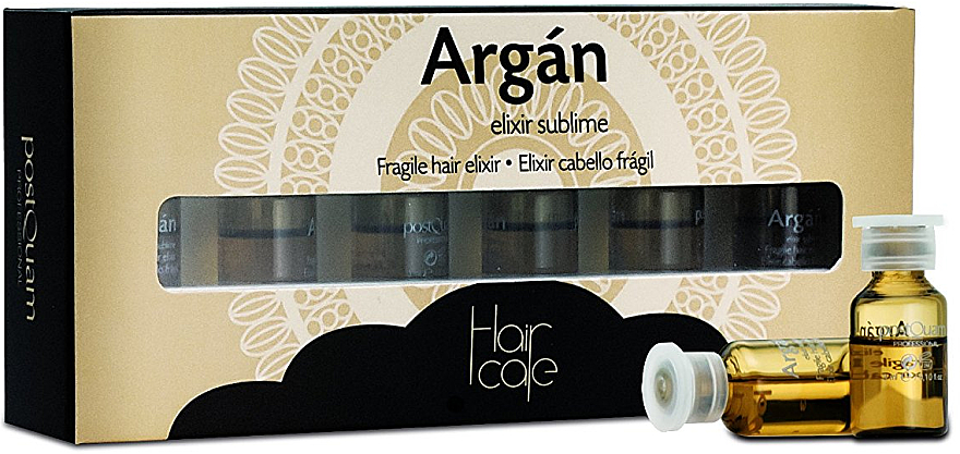 Haarelixir mit Arganöl für mehr Feuchtigkeit - PostQuam Argan Fragile Hair Elixir — Bild N1