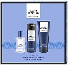 Düfte, Parfümerie und Kosmetik David Beckham Classic Blue - Duftset (Eau de Toilette 50ml + Parfümiertes Körperspray 150ml + Duschgel 200ml)