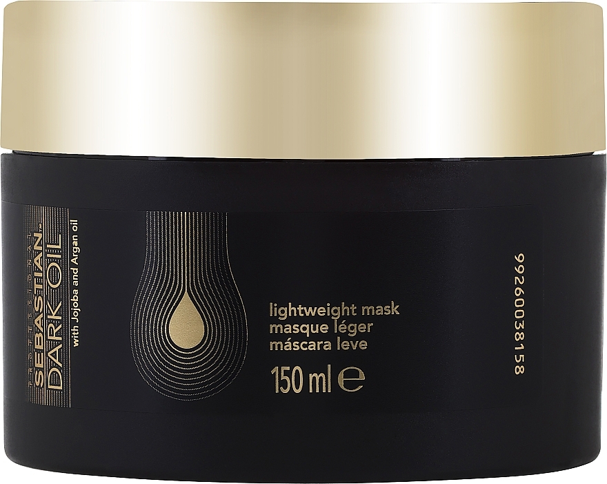 Leichte feuchtigkeitsspendende Haarmaske - Sebastian Dark Oil Lightweight Mask  — Bild N1