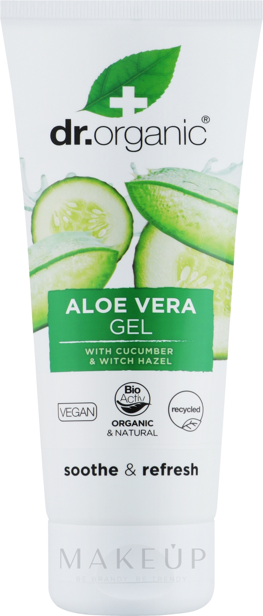Bio-Gel mit Gurke und Aloe Vera - Dr. Organic Aloe Vera Gel With Cucumber — Bild 200 ml