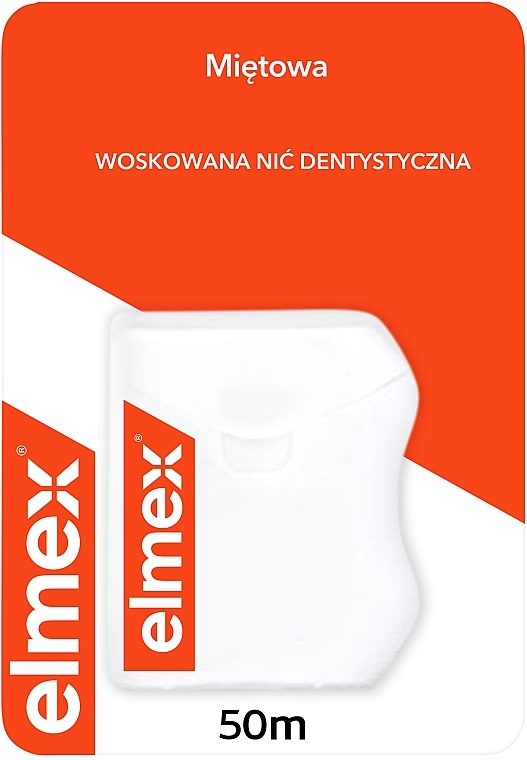 Gewachste Zahnseide mit Minzgeschmack 50 m - Elmex Mint Waxed Dental Floss — Bild N3