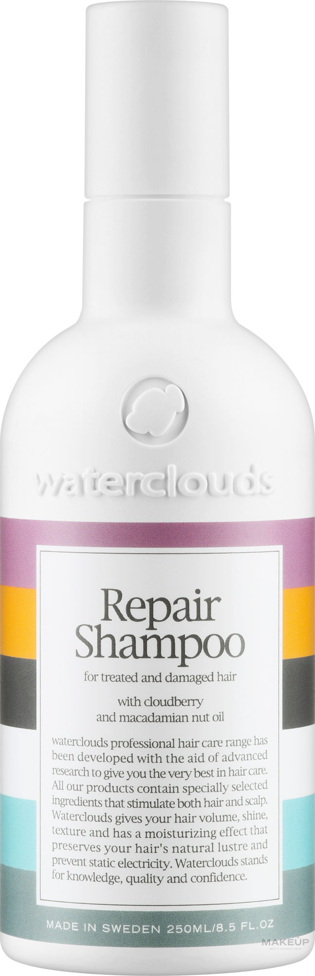 Regenerierendes Shampoo für behandeltes und strapaziertes Haar mit Moltebeere und Macadamianussöl - Waterclouds Repair Shampoo — Bild 250 ml