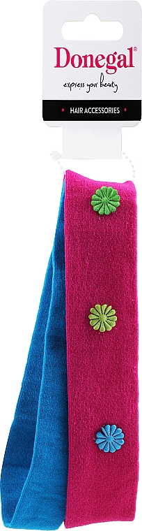 Stirnband 5495 rosa-blau - Donegal — Bild N1