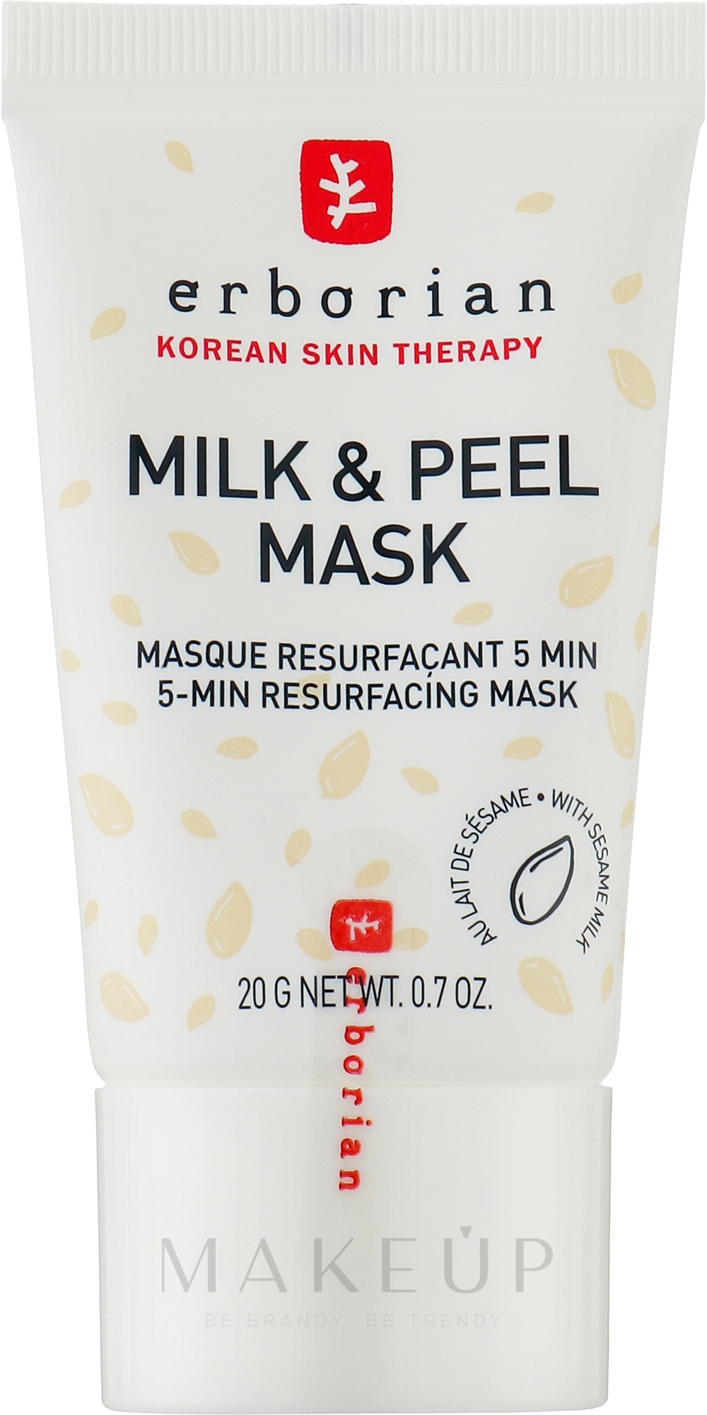 Glättende Peeling-Maske für das Gesicht - Erborian Milk & Peel Mask — Bild 20 g