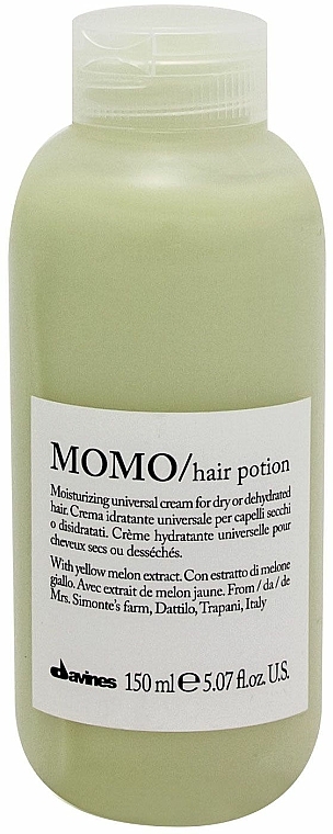 Feuchtigkeitsspendende Haarcreme mit gelbem Melonenextrakt ohne Ausspülen - Davines Momo Hair Potion — Bild N1
