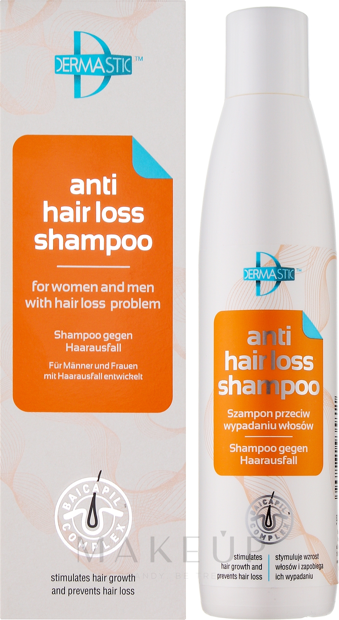 Keratin Shampoo gegen Haarausfall - Dermastic Anti Hair Shampoo — Bild 200 ml