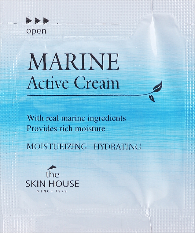 GESCHENK! Feuchtigkeitscreme mit Ceramiden - The Skin House Marine Active Cream (Probe)  — Bild N1