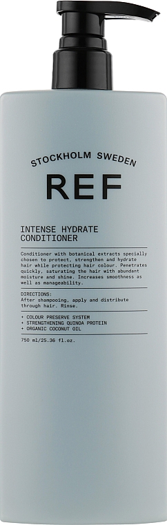 Intensiv feuchtigkeitsspendende und farbschützende Haarspülung mit Bio-Kokos- und Bergamotteöl - REF Intense Hydrate Conditioner — Bild N3