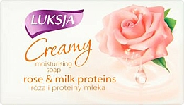 Düfte, Parfümerie und Kosmetik Feuchtigkeitsspendende Cremeseife mit Rose und Milcheiweiß - Luksja Creamy Rose & Milk Proteins Soap