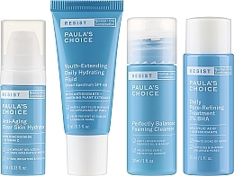 Paula's Choice Anti-Aging Essentials Combination To Oily Skin Set (Gesichtsgel 30ml + Gesichtsfluid 15ml + Gesichtstonikum 30ml + Gesichtscreme 10ml) - Set — Bild N2