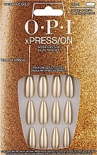 Düfte, Parfümerie und Kosmetik Künstliche Nägel - OPI Xpress/On Break The Gold