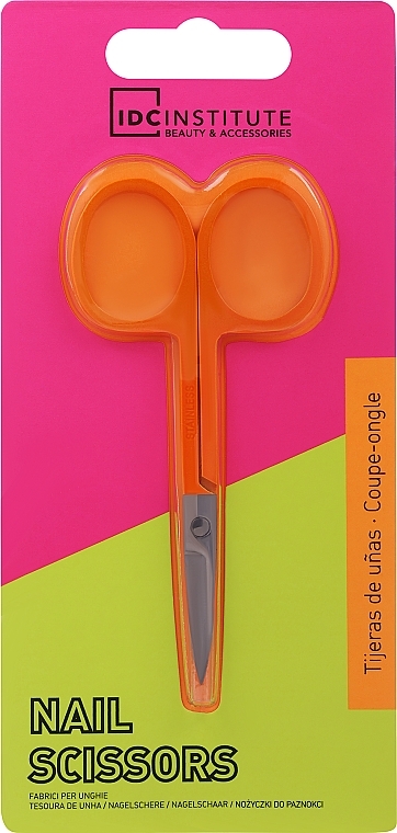 Nagelschere, orange - IDC Institute Neon Precision Scissors — Bild N1