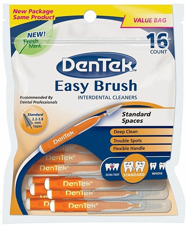 Interdentalbürsten - DenTek Easy Brush Interdental Cleaners Standart Spaces