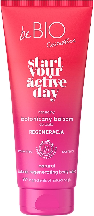 Natürliche, isotonische, regenerierende Körperlotion - BeBio Start Your Active Day Body Lotion — Bild N1