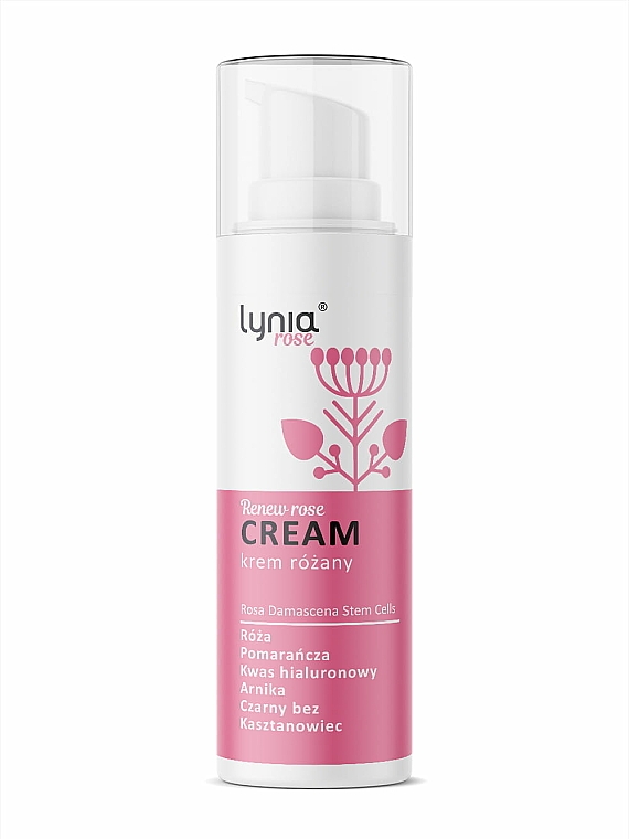 Gesichtscreme mit Rose und Hyaluronsäure - Lynia Renew Rose Cream — Bild N1
