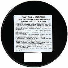 Pflegende und feuchtigkeitsspendende Maske für lockiges Haar - Rolland Oway BeCurly Mask (Glas) — Bild N2