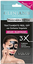 Düfte, Parfümerie und Kosmetik Peeling-Gesichtsmaske - Clinians Black Peel-Off Mask with Vegetabel Charcoal