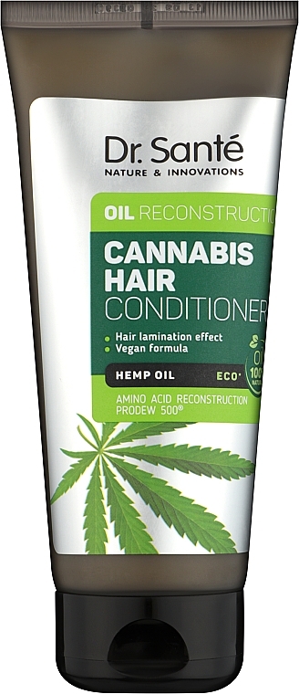 Revitalisierender Conditioner mit Hanföl für strapaziertes Haar - Dr. Sante Cannabis Hair Oil Reconstruction — Bild N1