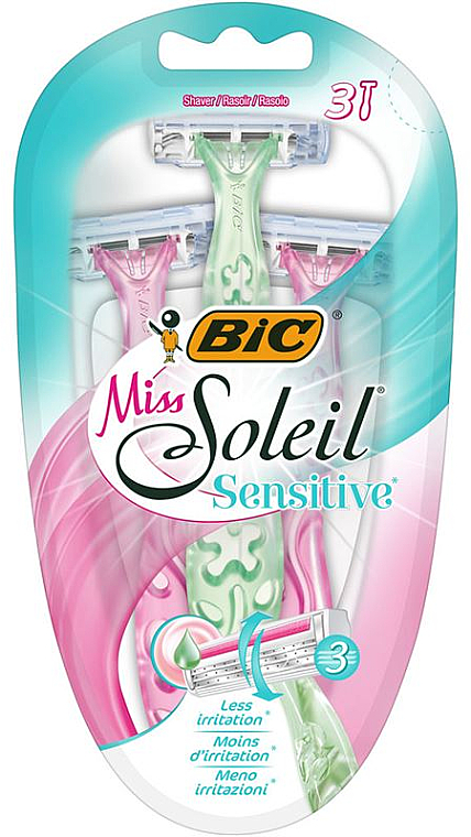 Einwegrasierer 3 St. - Bic Miss Soleil Sensitive — Bild N1