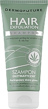 Düfte, Parfümerie und Kosmetik Peeling-Shampoo für sensible Kopfhaut und fettiges Haar mit Hanföl - Dermofuture Hair Exfoliation Shampoo