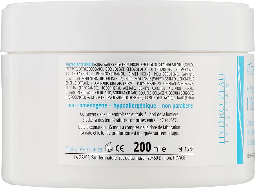 Alginat-Gesichtsmaske mit Kollagen und Meeresmineralien - La Grace Hydro Comfort Mask — Bild N4