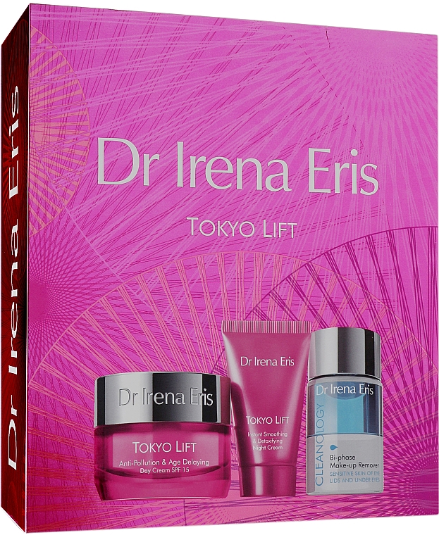 Gesichtspflegeset - Dr. Irena Eris Tokyo Lift (Gesichtscreme 50ml + Gesichtscreme 30ml + Mizellenwasser 50ml) — Bild N1