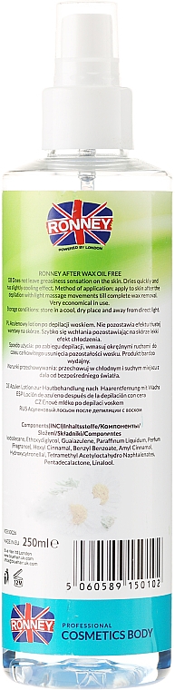 Lotion zur Hautbehandlung nach Haarentfernung mit Wax - Ronney After Wax Lotion Azulene — Bild N2