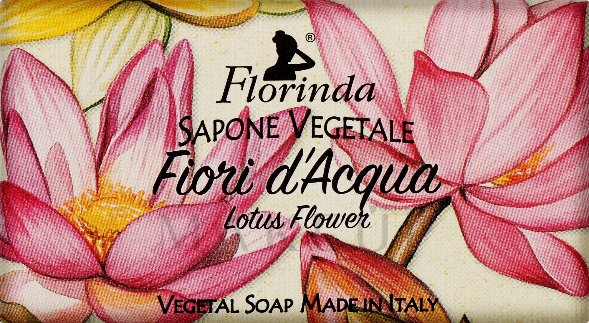 Naturseife Lotus - Florinda Red Lotus Flowers Vegetal Soap — Bild 100 g