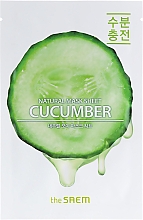 Tuchmaske für das Gesicht mit Gurkenextrakt - The Saem Natural Cucumber Mask Sheet — Bild N1