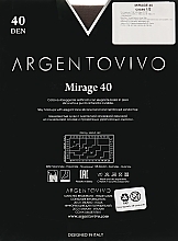 Lange Damensocken Mirage 40 AUT 40 DEN cacao - Argentovivo — Bild N2