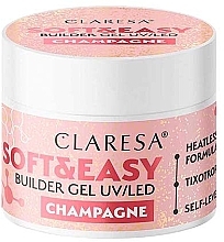 Düfte, Parfümerie und Kosmetik Modellierendes Nagelgel - Claresa Soft & Easy Builder Gel UV/LED Champagne