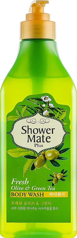 Duschgel Oliven und grüner Tee - KeraSys Shower Mate Body Wash Fresh Olive & Green Tea — Bild N1