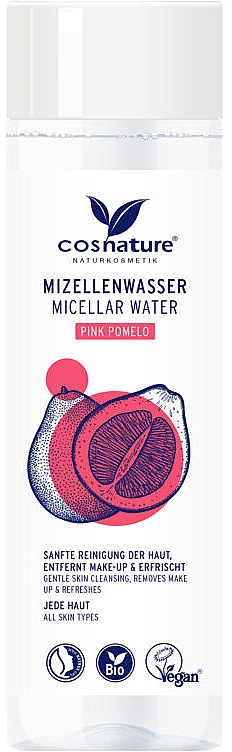 Mizellares Gesichtswasser rosa Pampelmuse - Cosnature Pink Pomelo Micellar Water — Bild N1