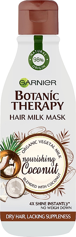 Pflegende Haarmilch-Maske mit Kokosnuss - Garnier Botanic Therapy Hair Milk Mask Coconut — Bild N1