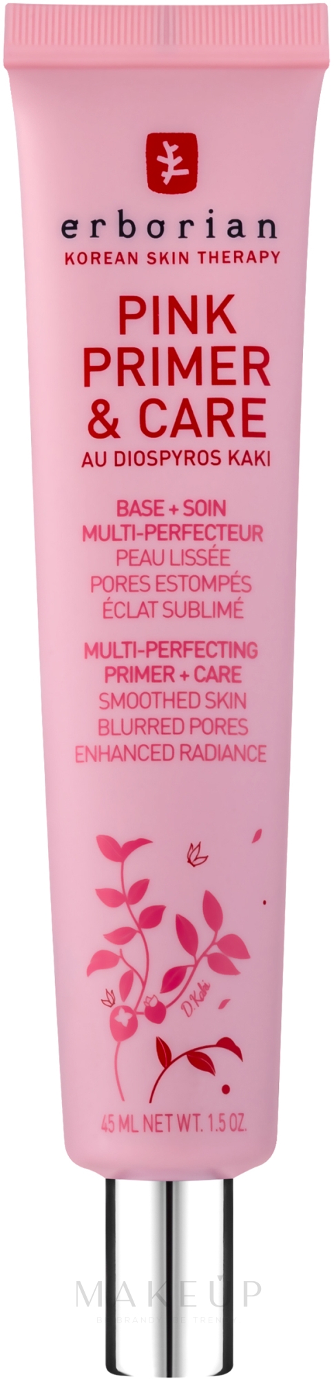 4in1 Porenverfeinernder Gesichtsprimer für eine strahlende Haut - Erborian Pink Perfect Cream — Bild 45 ml
