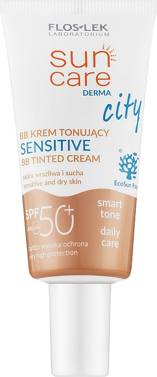 BB-Creme für empfindliche Haut - Floslek Sun Care Derma Sensitive BB Tinted Cream SPF 50 — Bild N1