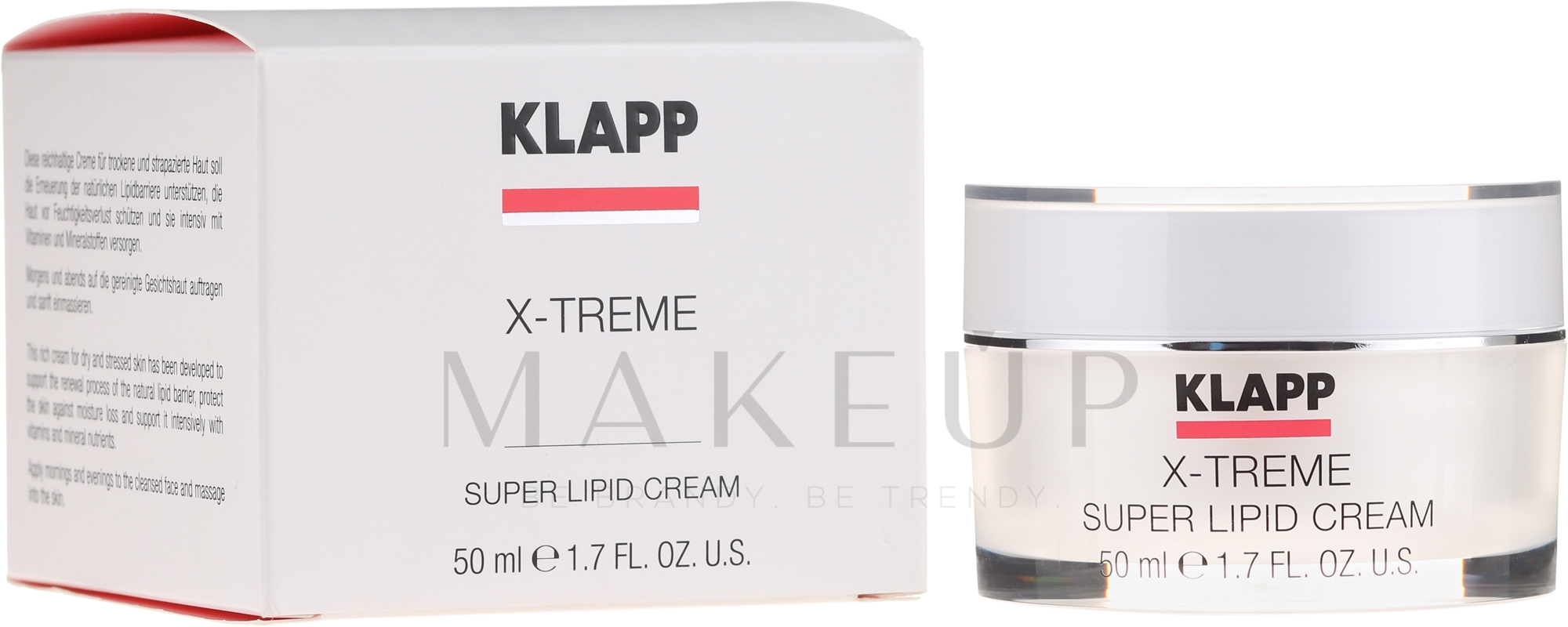Gesichtscreme mit pflanzlichen Ölen für trockene und reife Haut - Klapp X-treme Super Lipid — Bild 50 ml