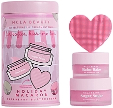 Düfte, Parfümerie und Kosmetik Set - NCLA Beauty Holiday Macaron Lip Set (l/balm/10ml + l/scrub/15ml + massager)