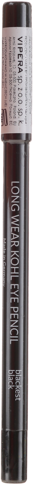 Langanhaltender Kajalstift - Vipera Long Wear Kohl Eye Pencil — Bild Blackest Black