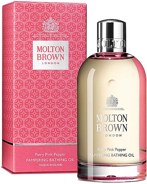 Molton Brown Fiery Pink Pepper Pampering Bathing Oil - Belebendes Badeöl mit rosa Pfefferduft — Bild N1