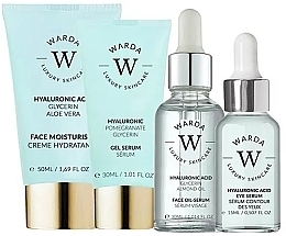 Düfte, Parfümerie und Kosmetik Set - Warda Skin Hydration Boost Hyaluronic Acid (f/cr/50ml + oil/ser/30ml + gel/ser/30ml + eye/ser/15ml)