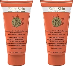 Set - Eclat Skin London Hyaluronic Acid + Shea Butter Day Cream (f/cr/2x50ml) — Bild N1
